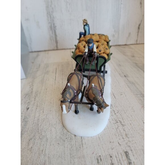 Dept 56 56591 Harvest Pumpkin Wagon Heritage village xmas accessory - Picture 5 of 10